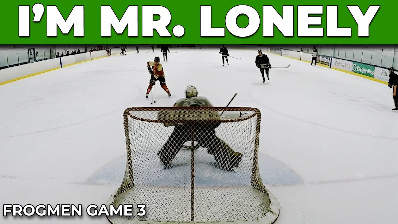 I felt alone... Where is the defence? | Frogmen Game 3 - GoPro Hockey Goalie
