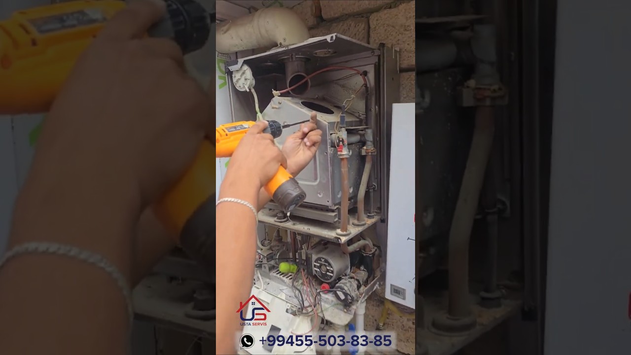 kombi  temir ve peteklerin yuyulmasi #kombi servis xidmeti