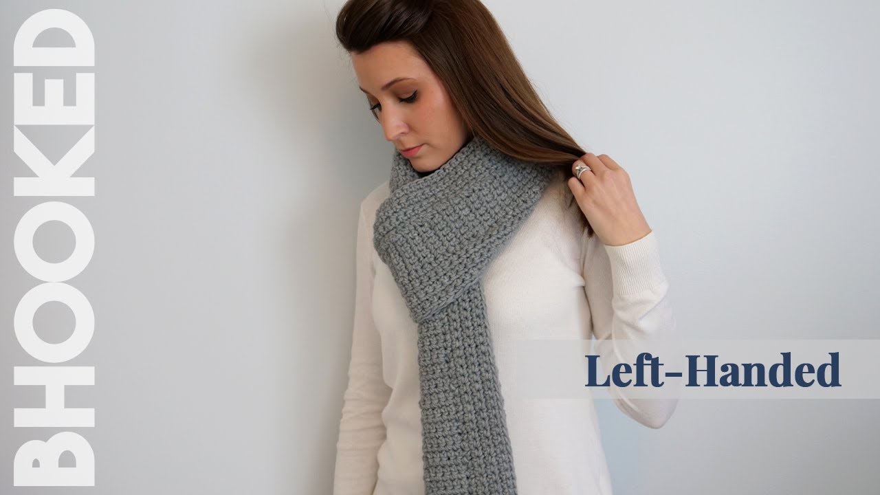 {Left-Handed} How to Crochet a Scarf for Complete Beginners