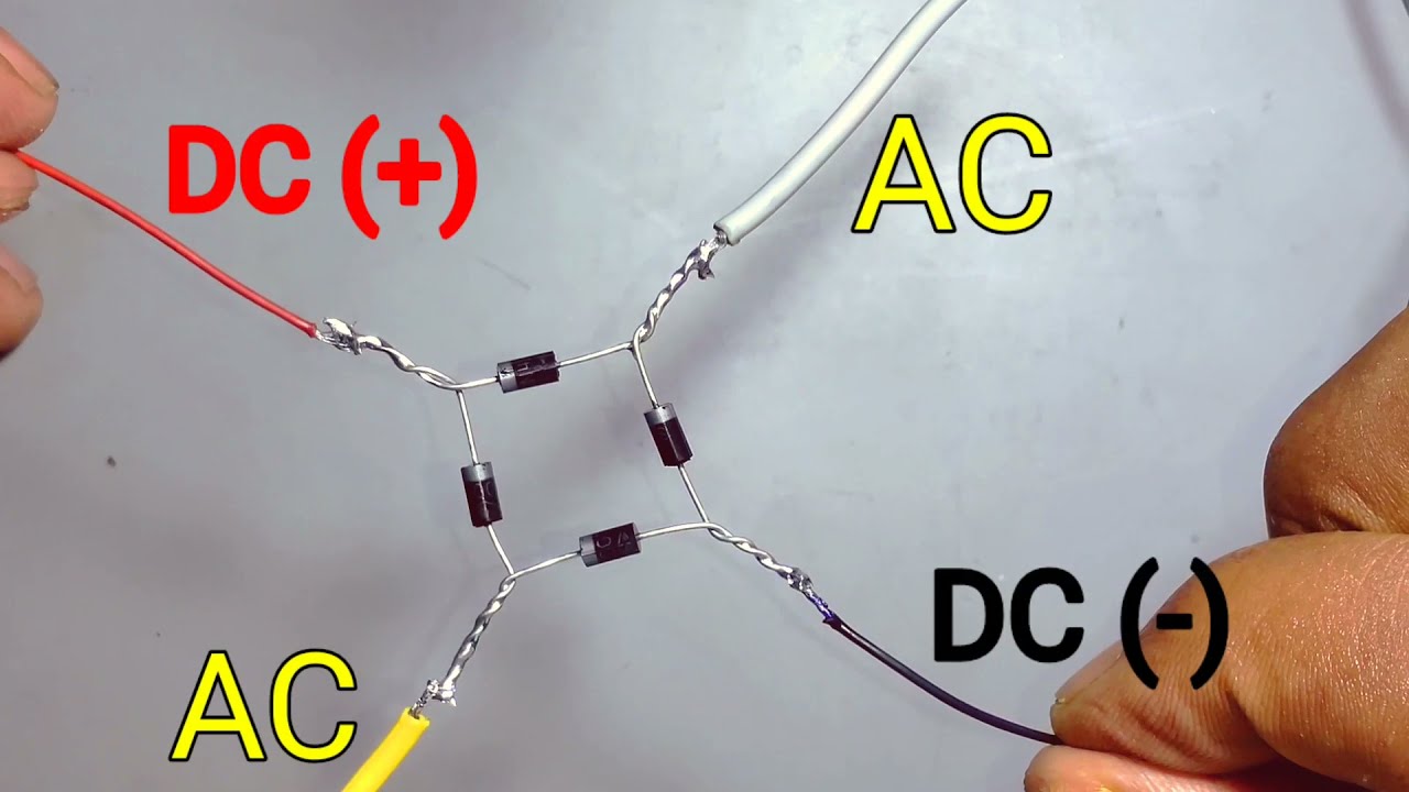 AC TO DC ll Full Wave Bridge Rectifier ll