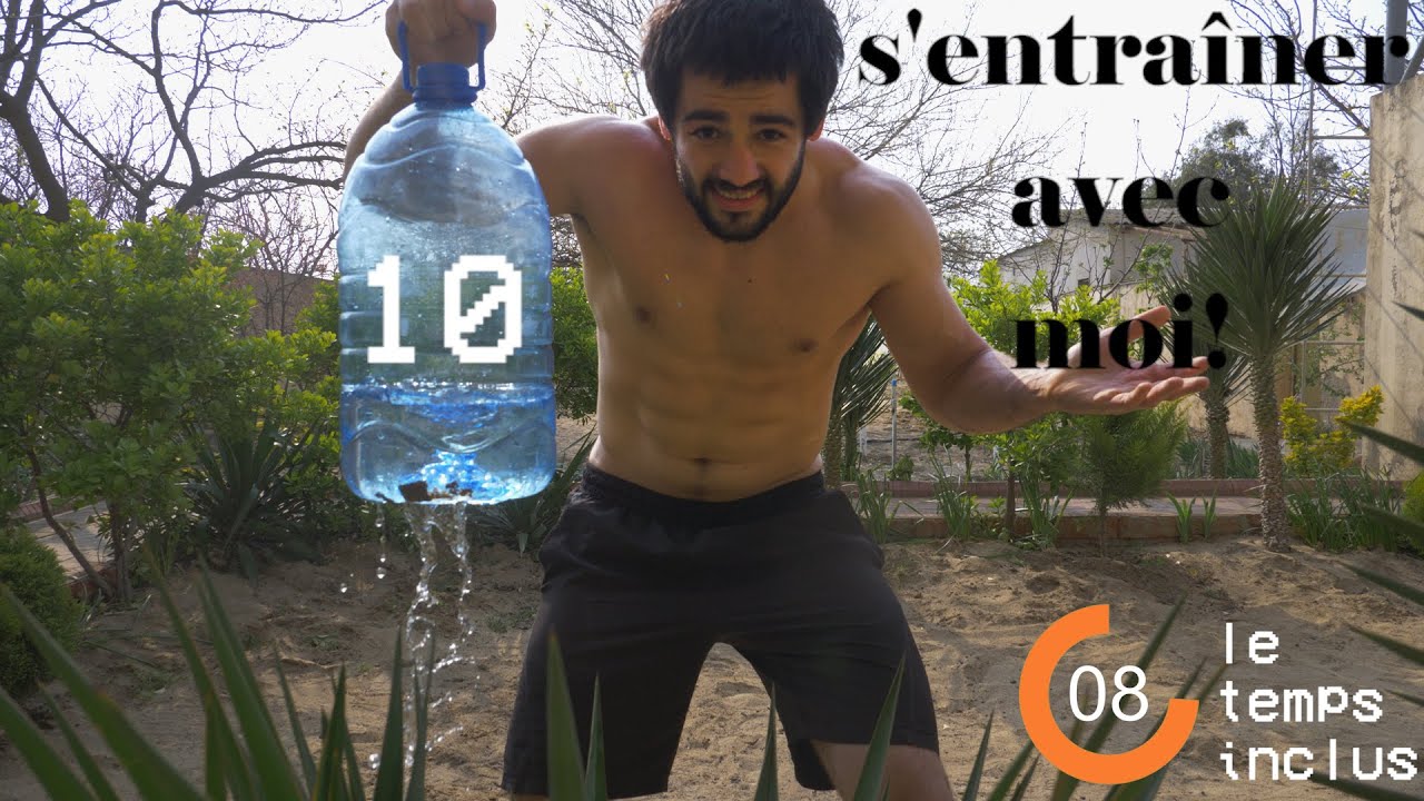 10 Exercices pour s'entra&icirc;ner avec une bouteille d'eau