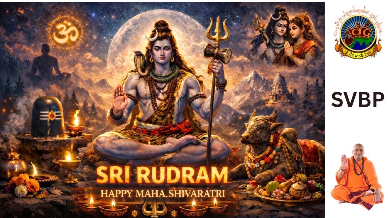 LIVE | శ్రీ రుద్రం పారాయణం | Maha Shivratri Special | Sri Rudram Chanting #MahaShivRatri