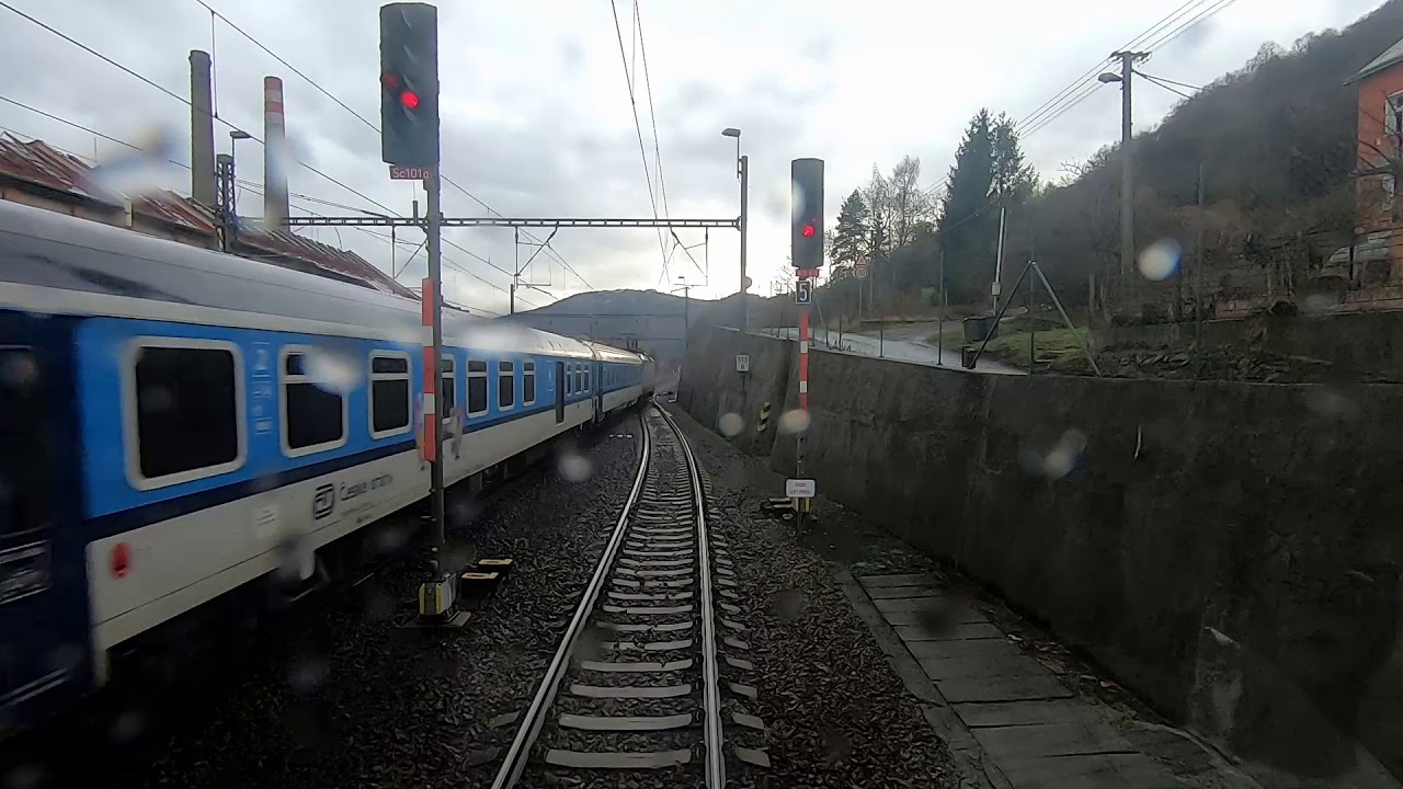 Ústí nad Labem - Lovosice | ČDC | Ze stanoviště strojvedoucího