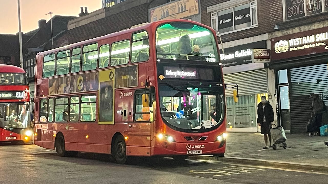 FRV. District Line RRP Route DL8: Upminster - Barking. Bus: DW500 (LJ62 BKG)