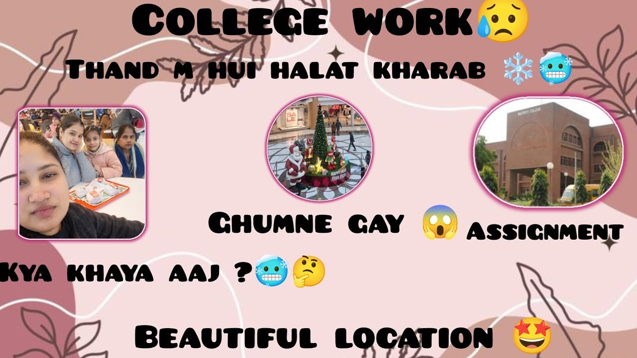 College assignment 😱😁 kha ghumne gay guys ham🤩 beautiful location 👌 🧿