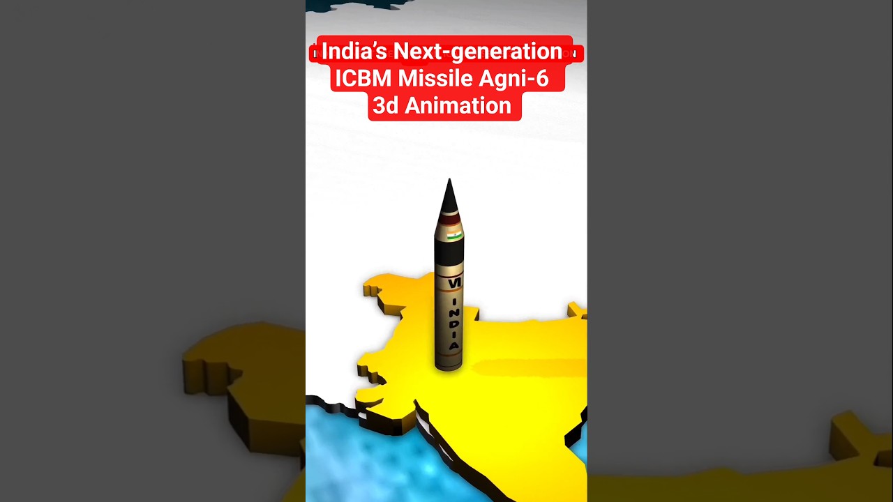 India&rsquo;s Agni-6 Missile Can Strike Any Continent 🌍🔥 #shorts