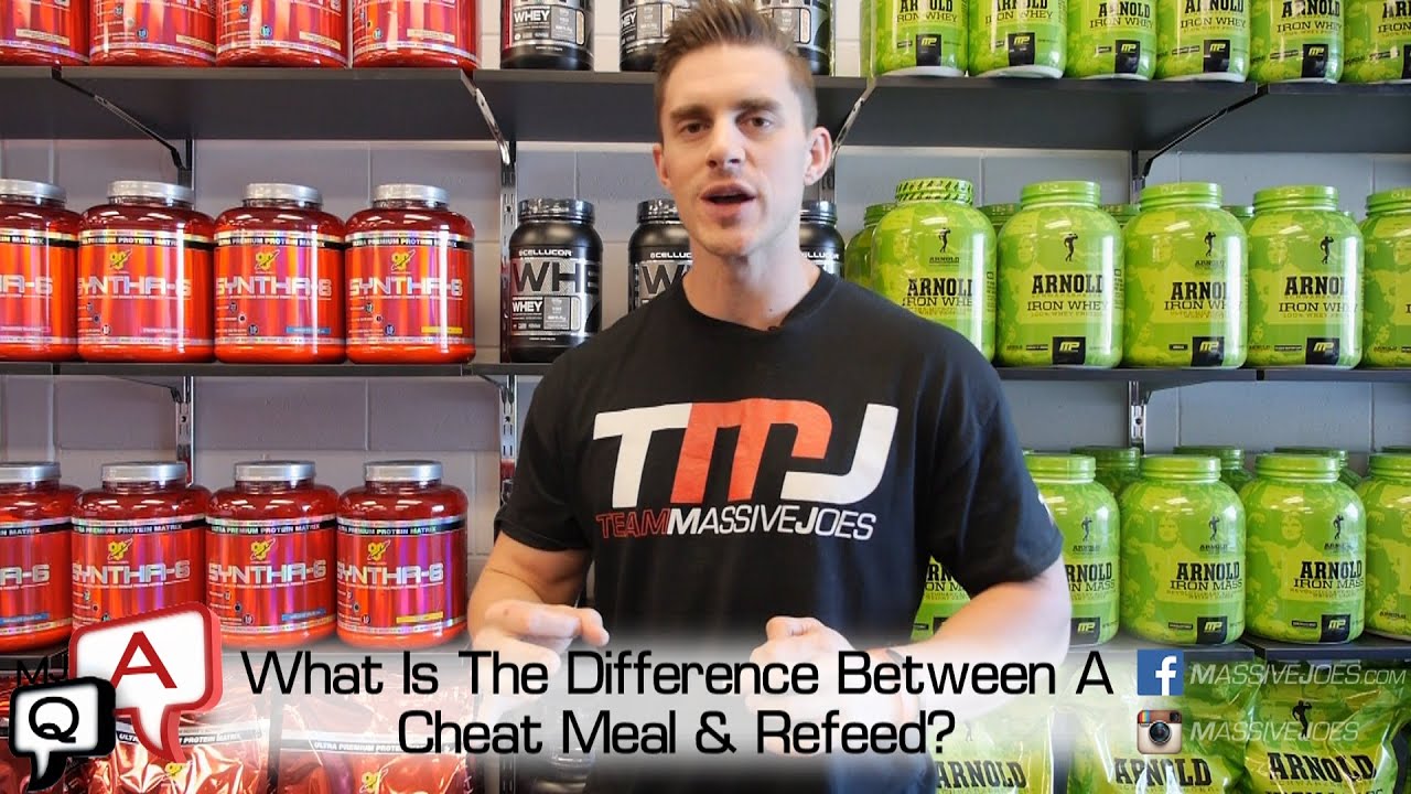 What Is The Difference Between A Cheat Meal & Refeed? MassiveJoes.com MJ Q&A MJQA Diet Metabolism