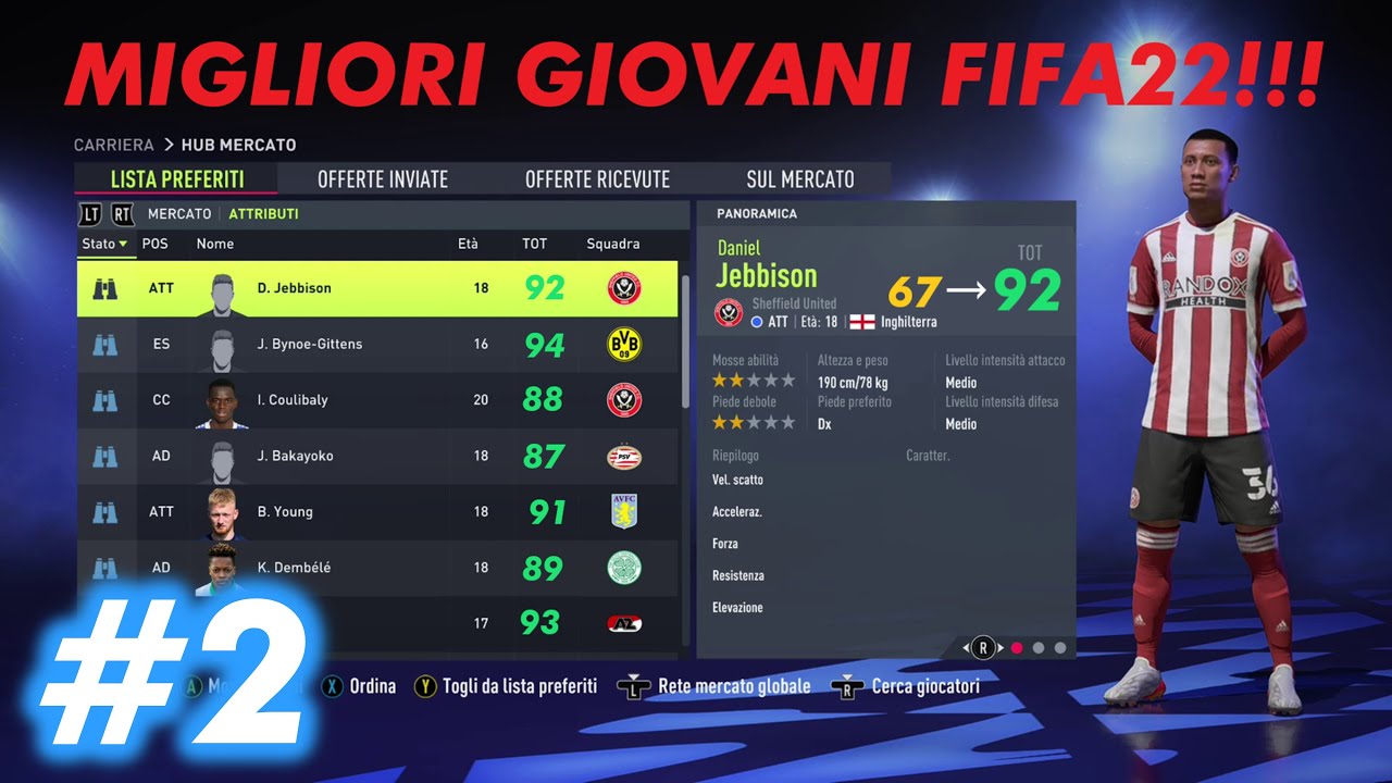 #2 - i MIGLIORI GIOVANI TALENTI di FIFA 22!!