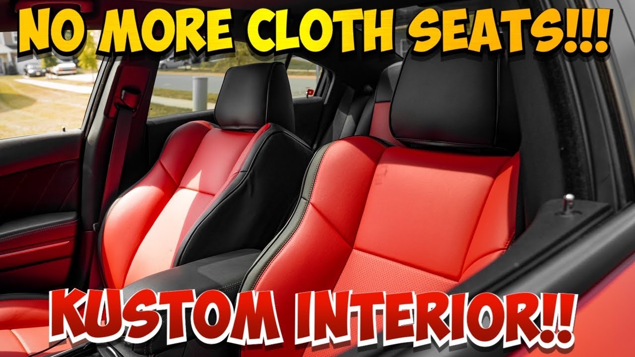 I INSTALLED $500 LEATHER SEAT COVERS IN MY SCAT PACK WIDEBODY. THIS LOOKS SO GOOD | KUSTOM INTERIOR
