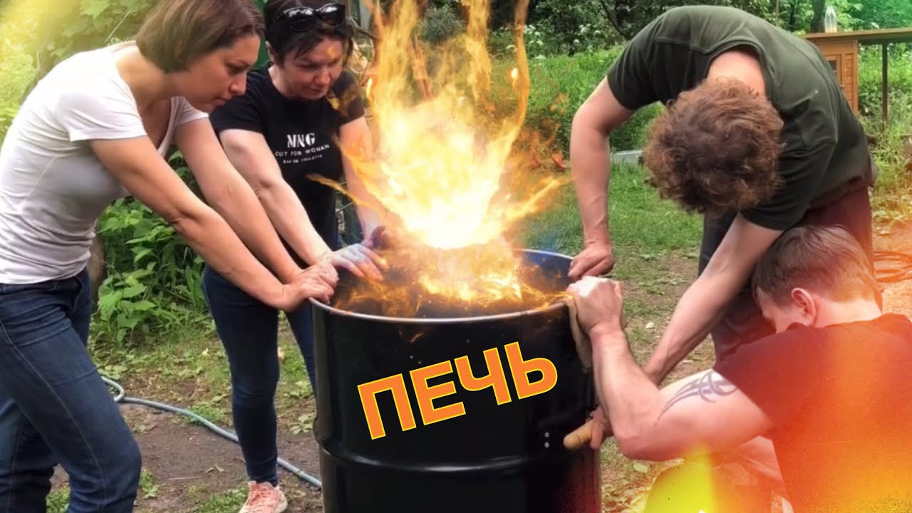 🍯 ПЕЧЬ ДЛЯ ОБЖИГА из Бочки Процесс создания Волшебство керамики