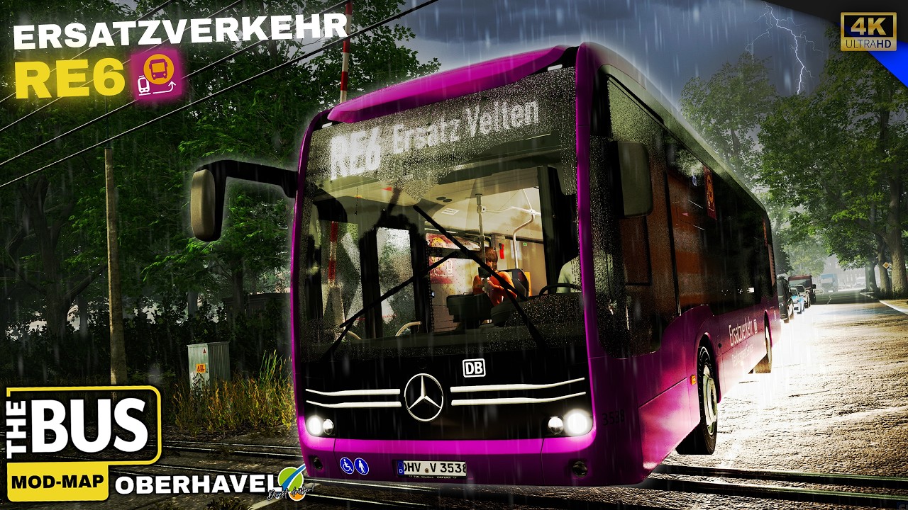 Mit den NEUEN RE6 ERSATZVERKEHR nach Velten Bahnhof! #19 [4k60fps]🟡THE BUS 🚍 | SIMPLAY