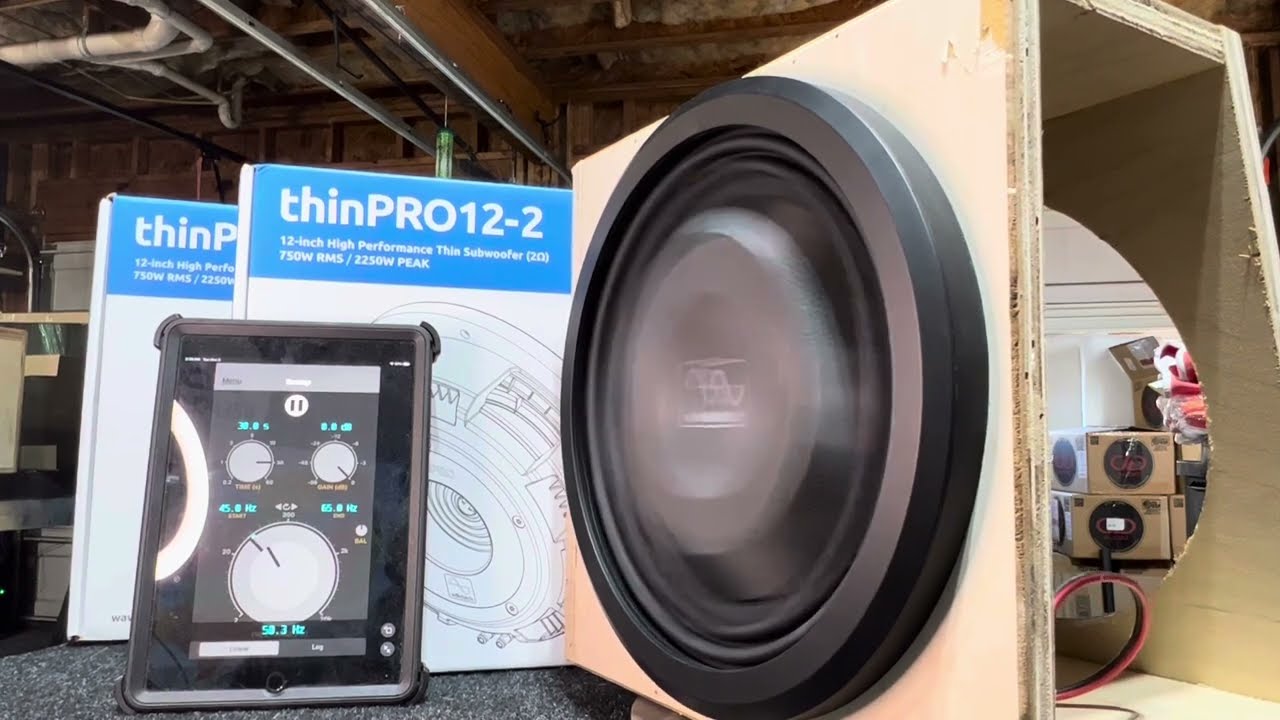 U Never Seen a Shallow 12” Move Like This!!! WavTech thinPRO12-2 12” FreeAir Sweep!!! 20mm XMAX!!#