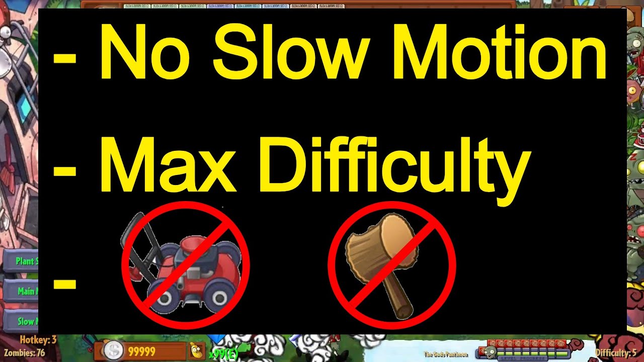 NO SLOW MOTION!? Plants vs Zombies Fusion | Final Gods: Pantheon!