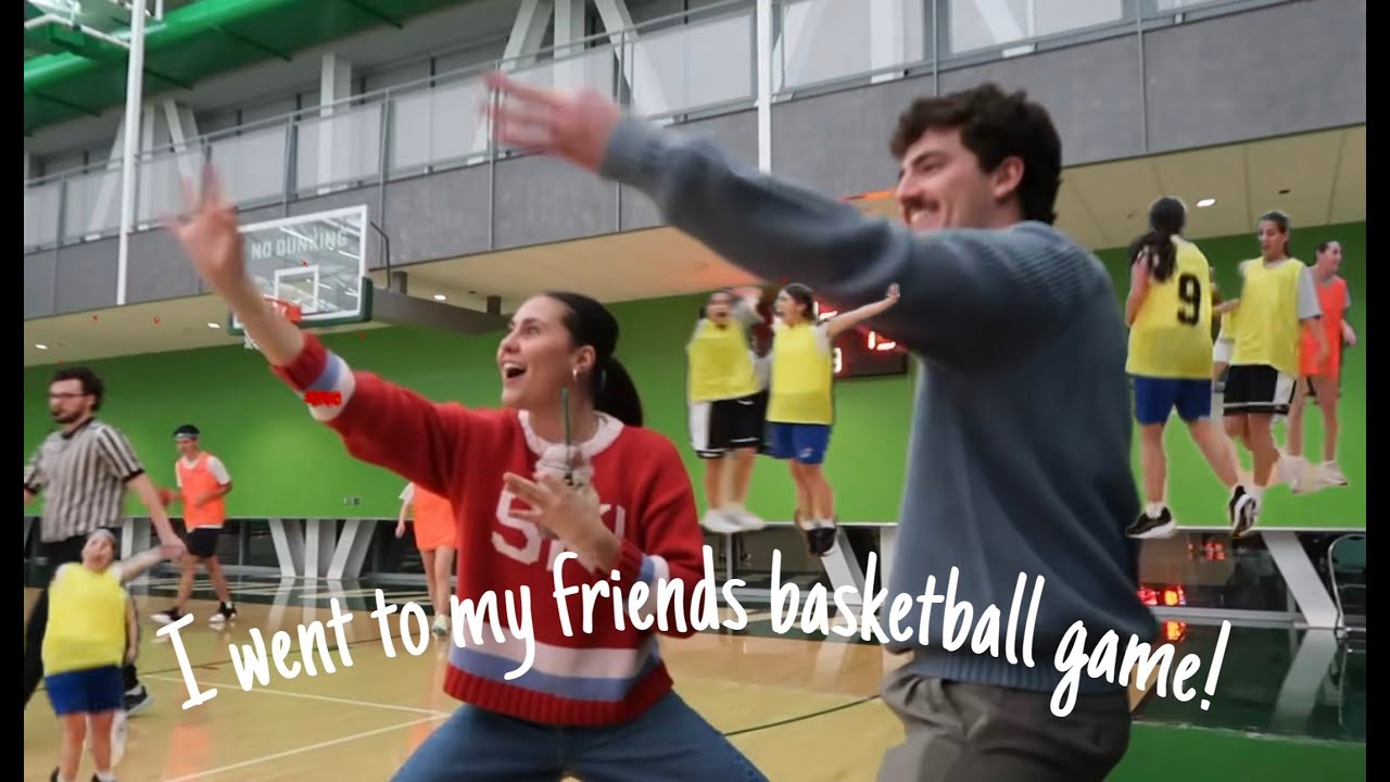 I went to my friends basketball game!