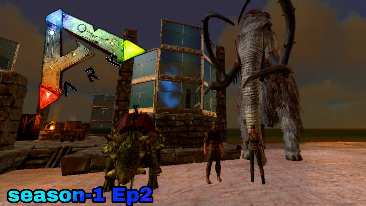 On capture un grand mamouth et un puissant ankilo ARK mobile season-1 Ep2