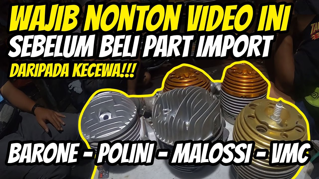 Review Perbedaan Blok Cylinder BARONE - POLINI - MALOSSI - VMC | TAWON LANANG SCOOTERACE