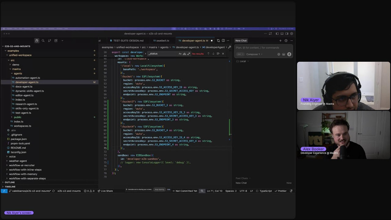 Introduction to Mastra Workspaces (workshop)