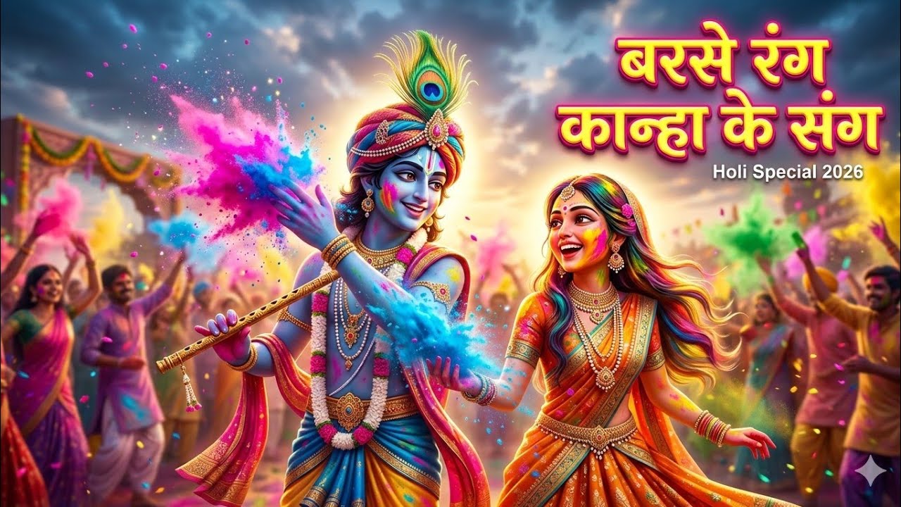 #VIDEO | बरसे रंग कान्हा के संग 🔥 | Radha Krishna Holi Song 2026 (Superhit) #Song 