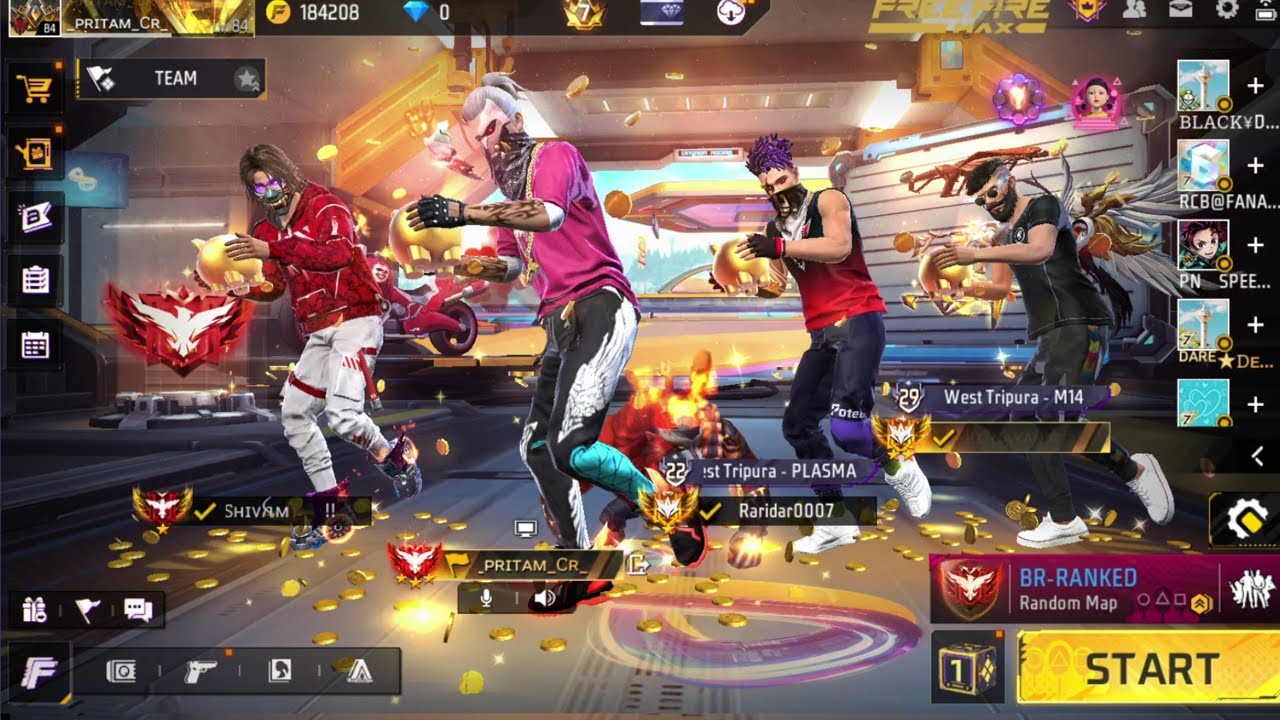 BR PUSH GARENA FREE FIRE MAX LIVE! _PRITAM_CR_YT IS LIVE!