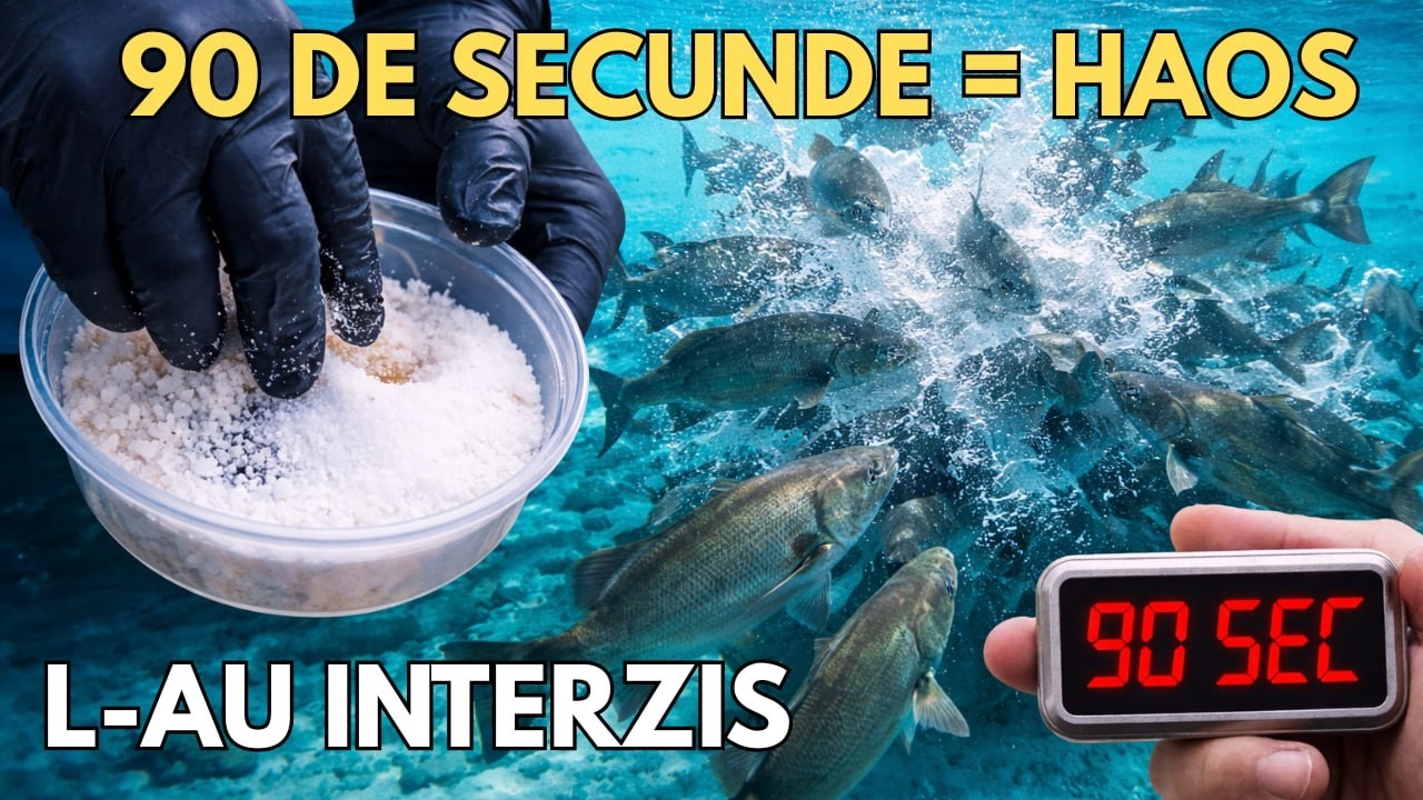 Amestecă sare și zahăr astfel &mdash; și peștele va veni &icirc;n 90 de secunde! (Interzis &icirc;n concursuri!)