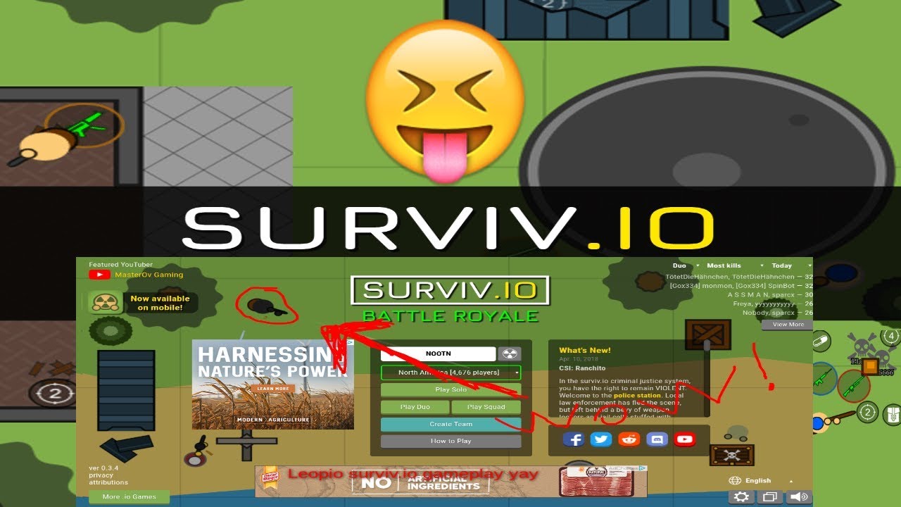 Leopio is live with surviv.io a battle royale
