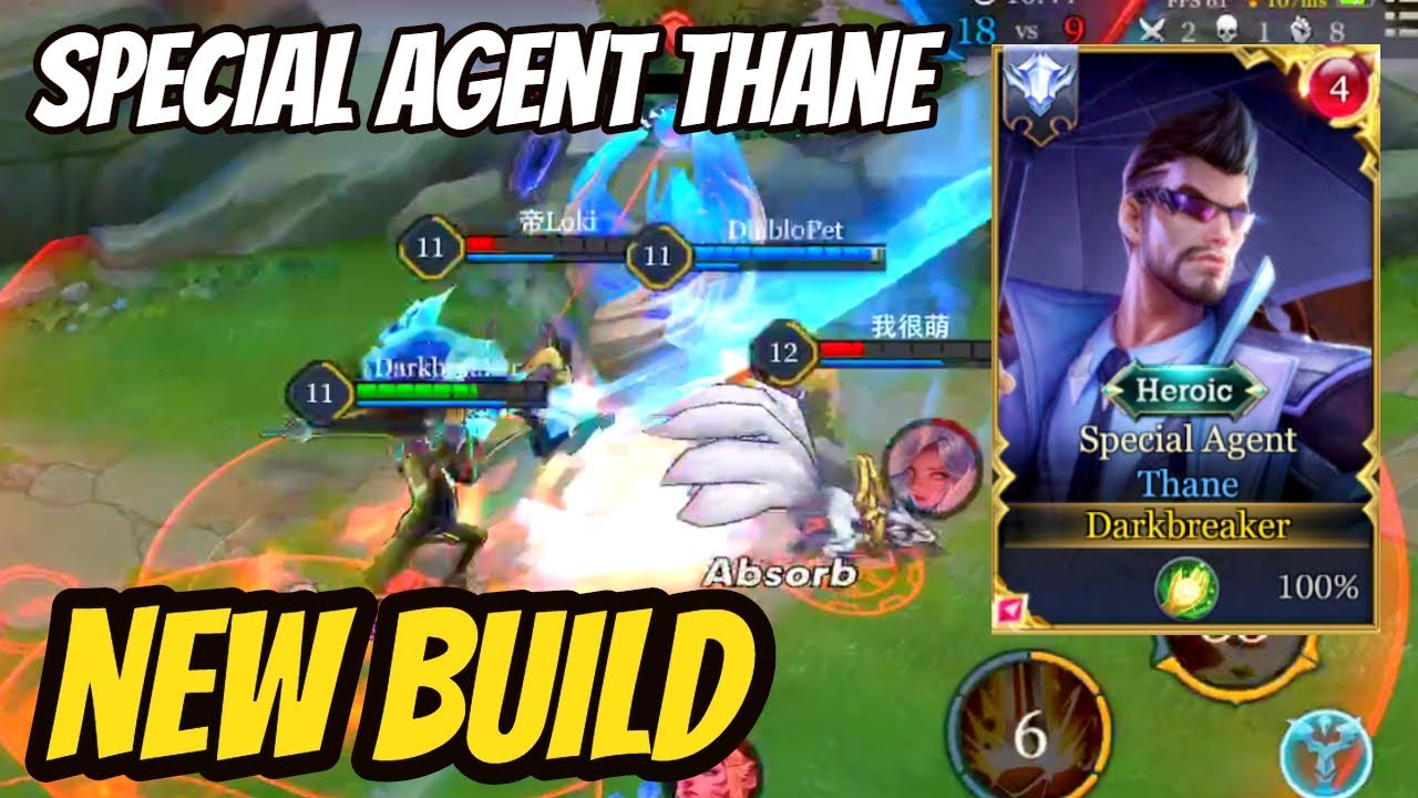 THANE NEW SKIN SPECIAL AGENT - NEW PATCH BUILD | AoV | 傳說對決 | RoV | Li&ecirc;n Qu&acirc;n Mobile | 펜타스톰