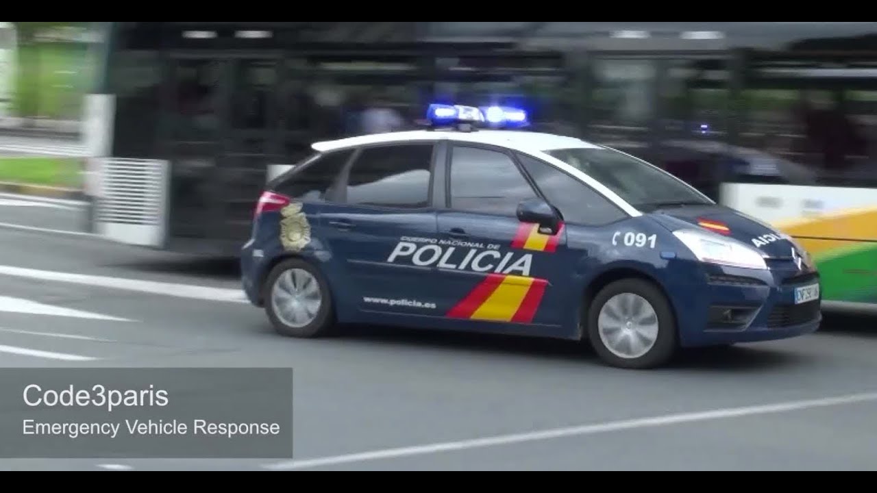 Coches de la Policia en Espagne  // Spanish Police Cars Responding