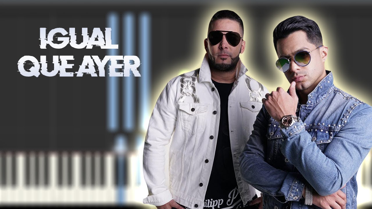 Rakim y Ken Y - Igual Que Ayer | Instrumental Piano Tutorial / Partitura / Karaoke / MIDI