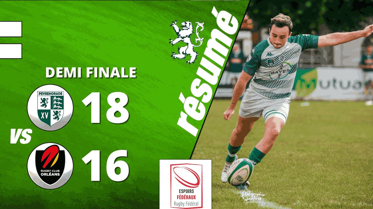 Espoirs Féd Peyrehorade sport vs RC Orléans résumé (1/2 Finale)