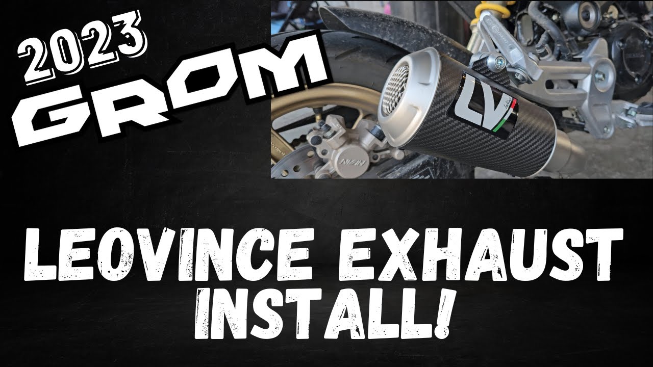 LeoVince Exhaust Unbox and Install on 2023 Honda Grom 125