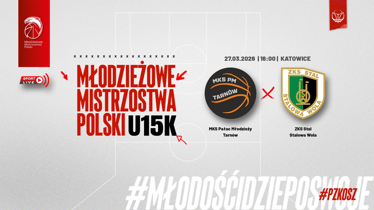 MKS Pałac Młodzieży Tarn&oacute;w - ZKS Stal Stalowa Wola (1/4 MMP U15K)