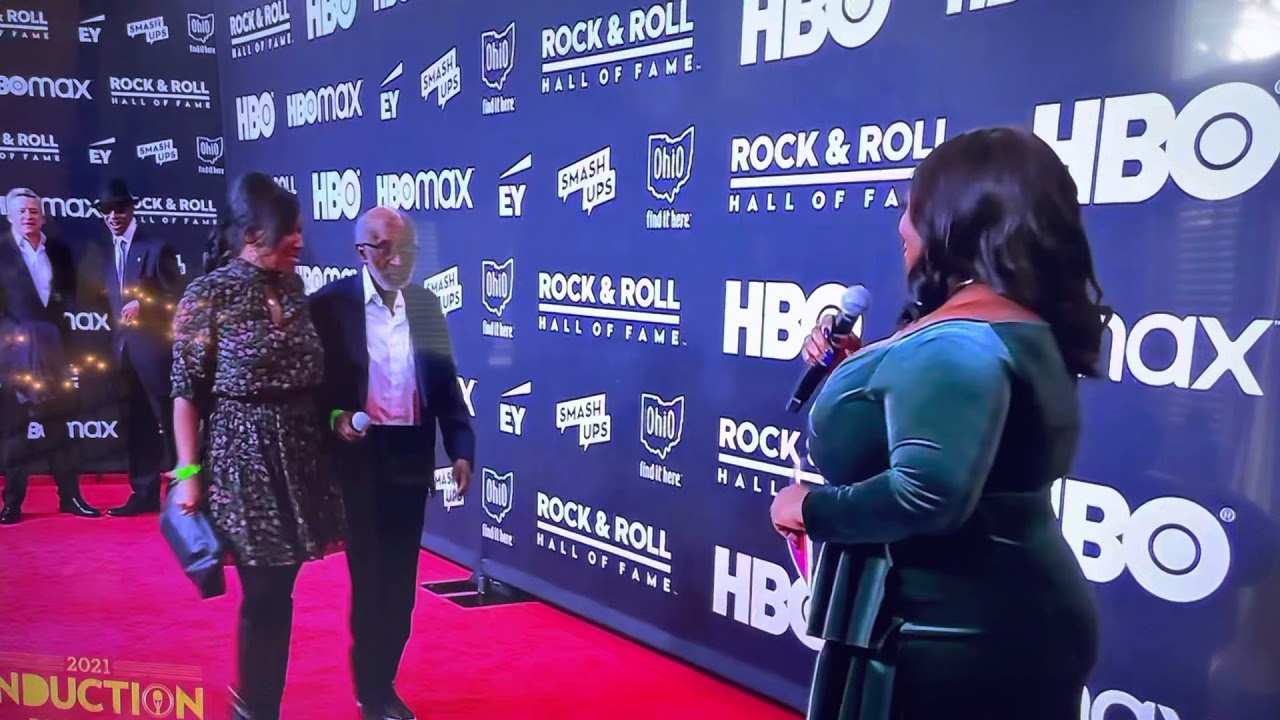 Black Godfather Clarence Avant - Rock & Roll Hall Fame Inductee 2021 red carpet