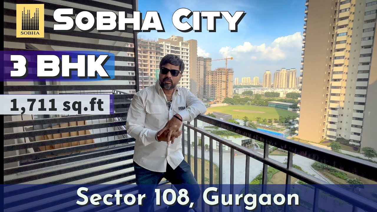 Sobha City Gurgaon Sector 108 ❒ 3 BHK [ 1,711 sq.ft ] Dwarka Expressway