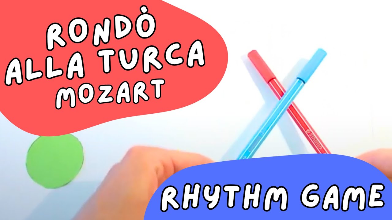 ROND&Ograve; ALLA TURCA con i PENNARELLI/Matite! 🎨  - GIOCO RITMICO - Musica classica per bambini
