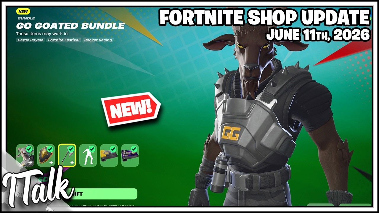 В магазине Fortnite *НОВИНКА*! Набор GO GOATED! [11 июня 2026 г.] (Fortnite, Глава 7)