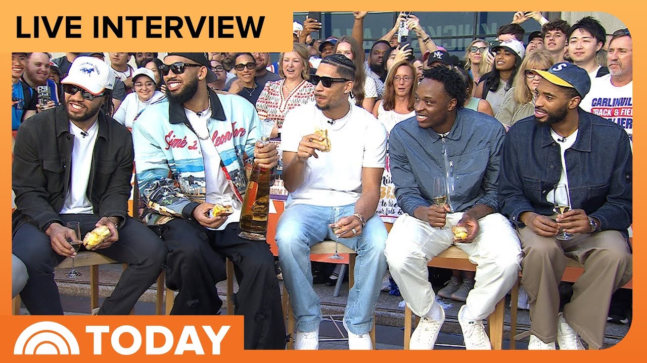 Knicks Starting Five Celebrate NBA Championship on TODAY