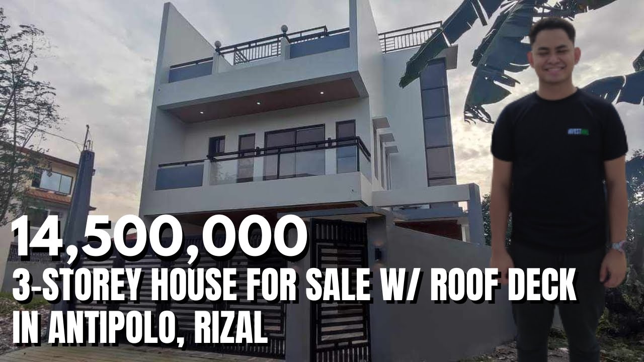 House Tour 37 | 3-Storey Modern House for Sale w/ 360° view Roof deck in Antipolo, Rizal