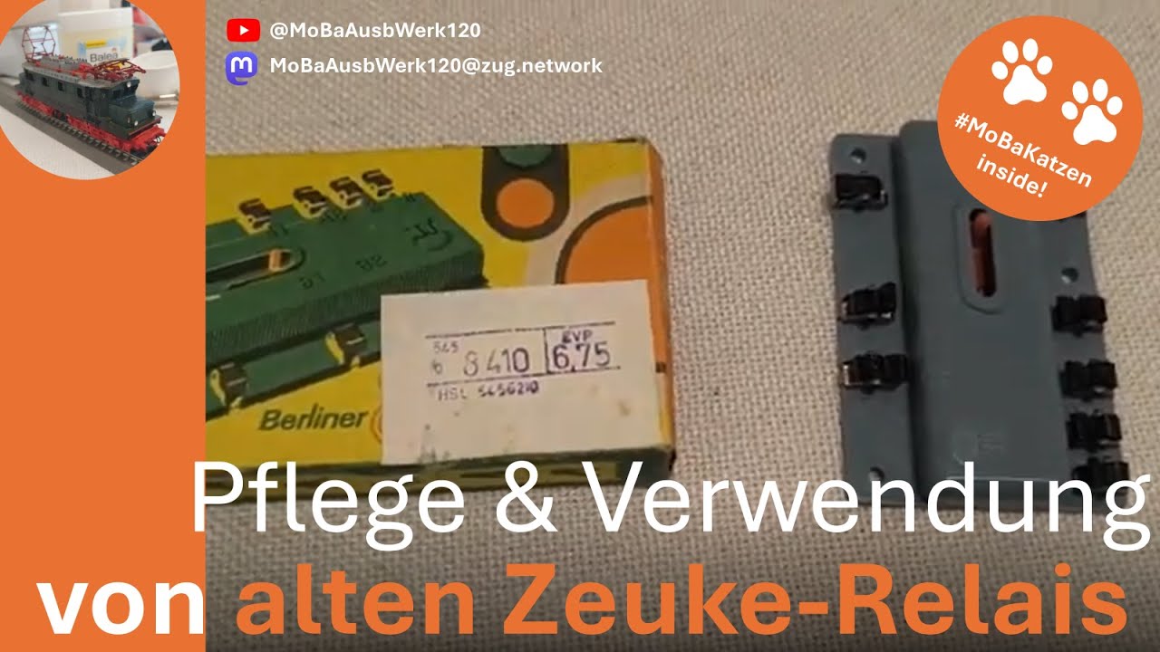 Alte Zeuke/BTTB Polymatic-Schaltrelais für die Modellbahn warten und verwenden