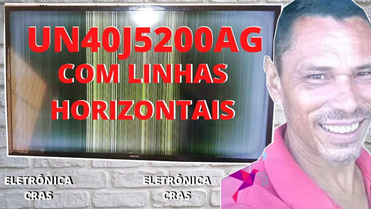 un40j5200ag display com linhas horizontais