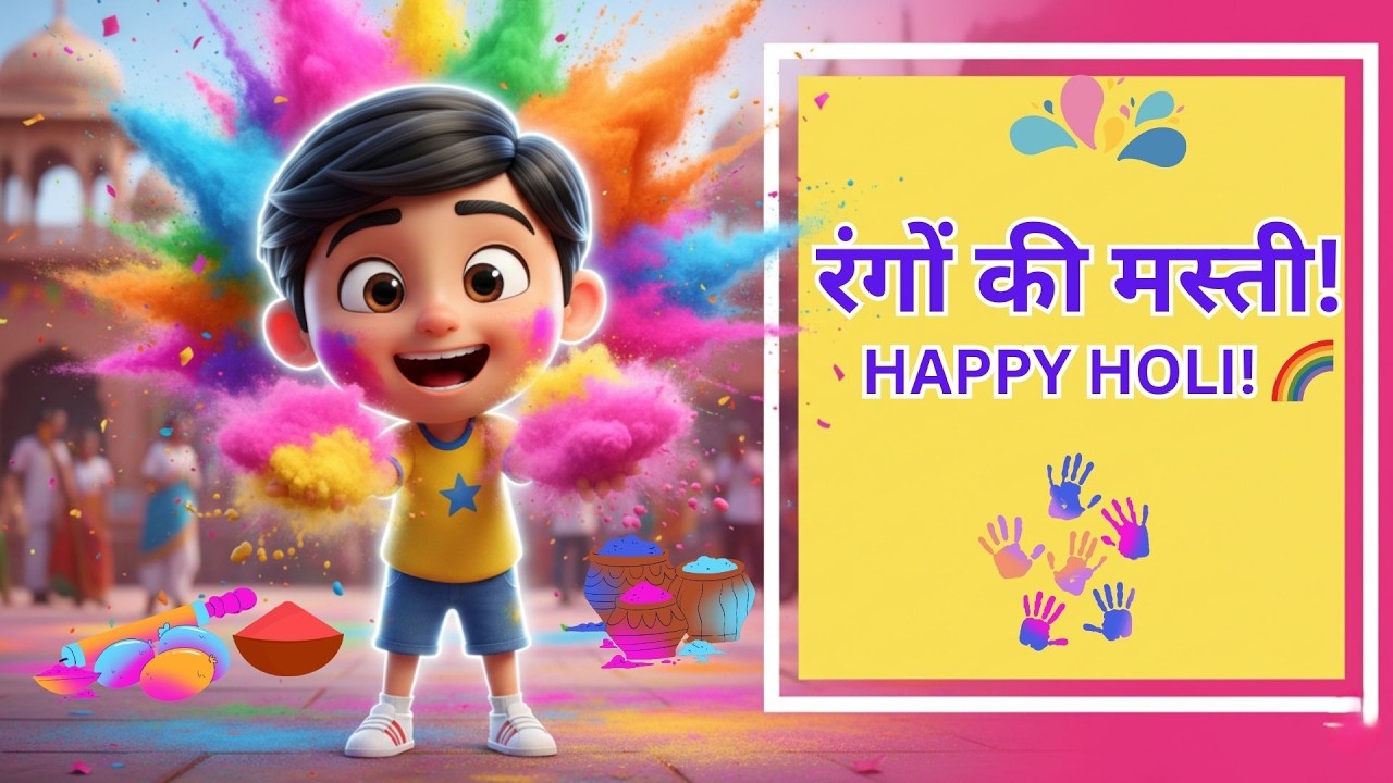 Holi Aayi Re 🌈 Kids Holi Song | Happy Holi 2026 #kids #holi