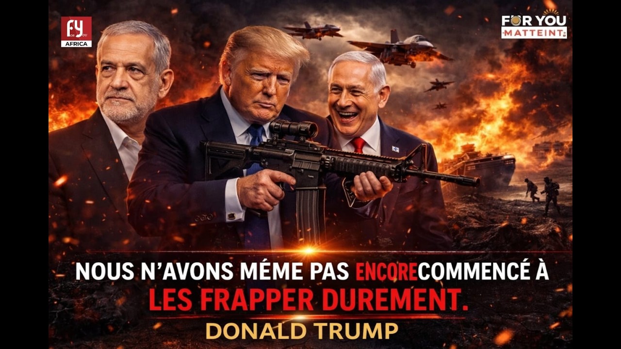 NOUS N'AVONS MÊME PAS ENCORE COMMENCÉ À LES FRAPPER DUREMENT. DONALD TRUMP