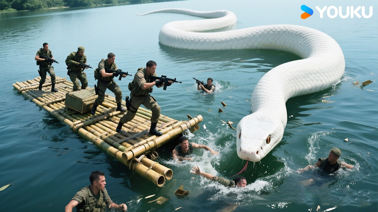 🐍💥🌊White serpent burst from water, smashing raft to pieces! | Snake Girl | YOUKU MONSTER MOVIE
