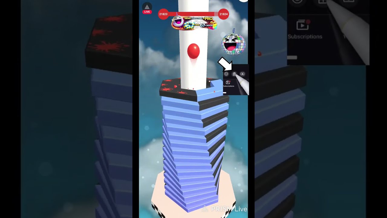 Stack Ball Live Part 88 ! 🎮🔴 #live  #stackballlive  #shortslive