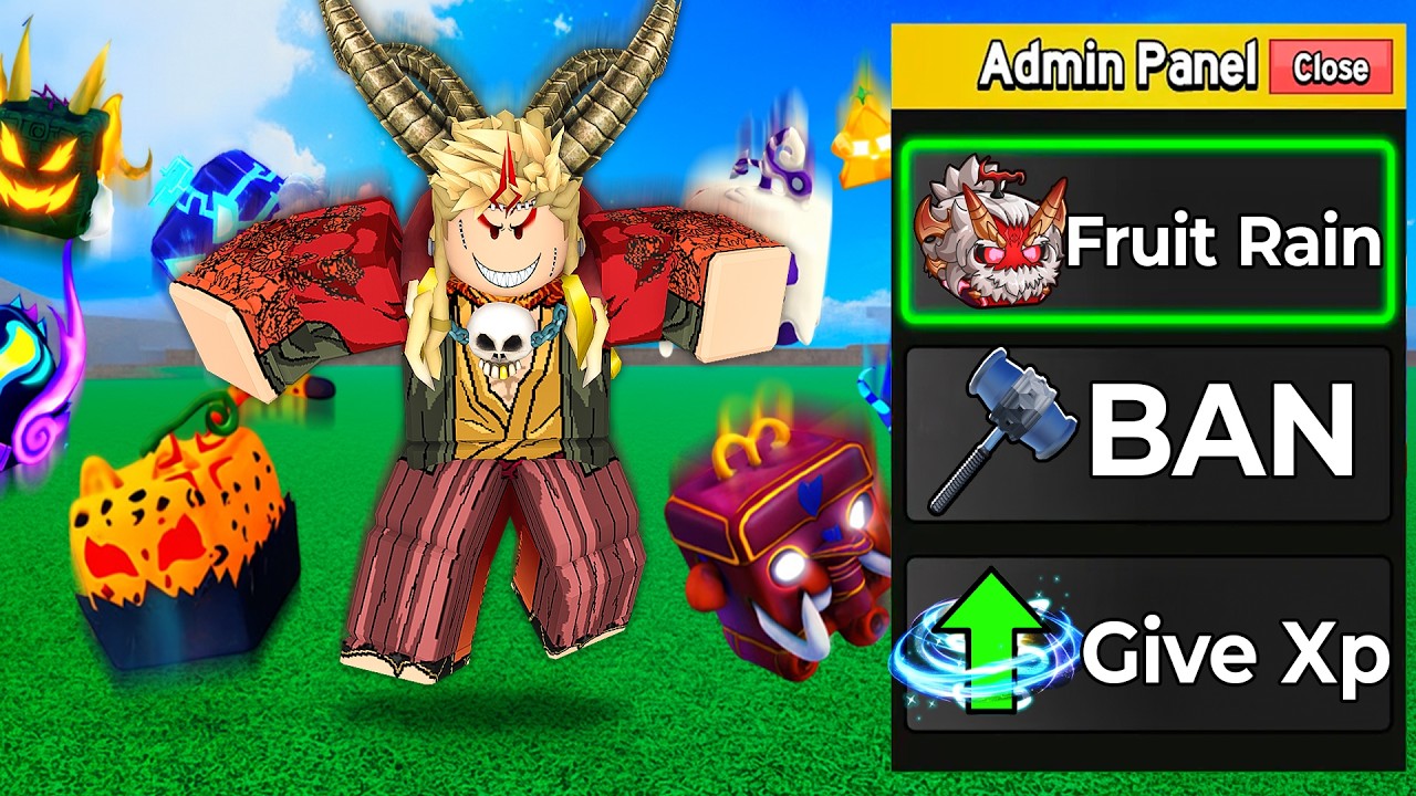 I Unlocked A SECRET ADMIN Panel In Blox Fruits!