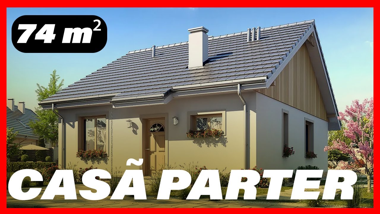 Proiecte case mici - Casă parter 74 mp