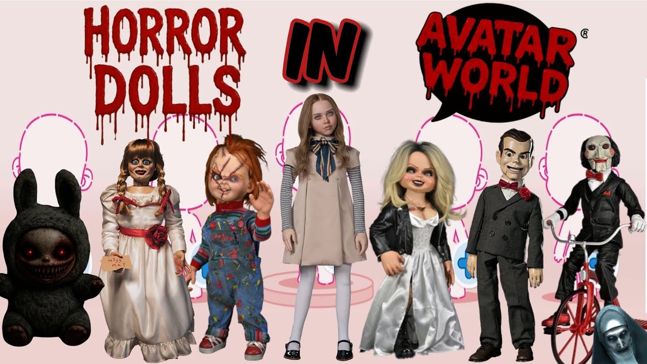 Scary Doll Costumes in Avatar World! 🎃 Chucky, Annabelle, Slappy & More for Halloween 2025!