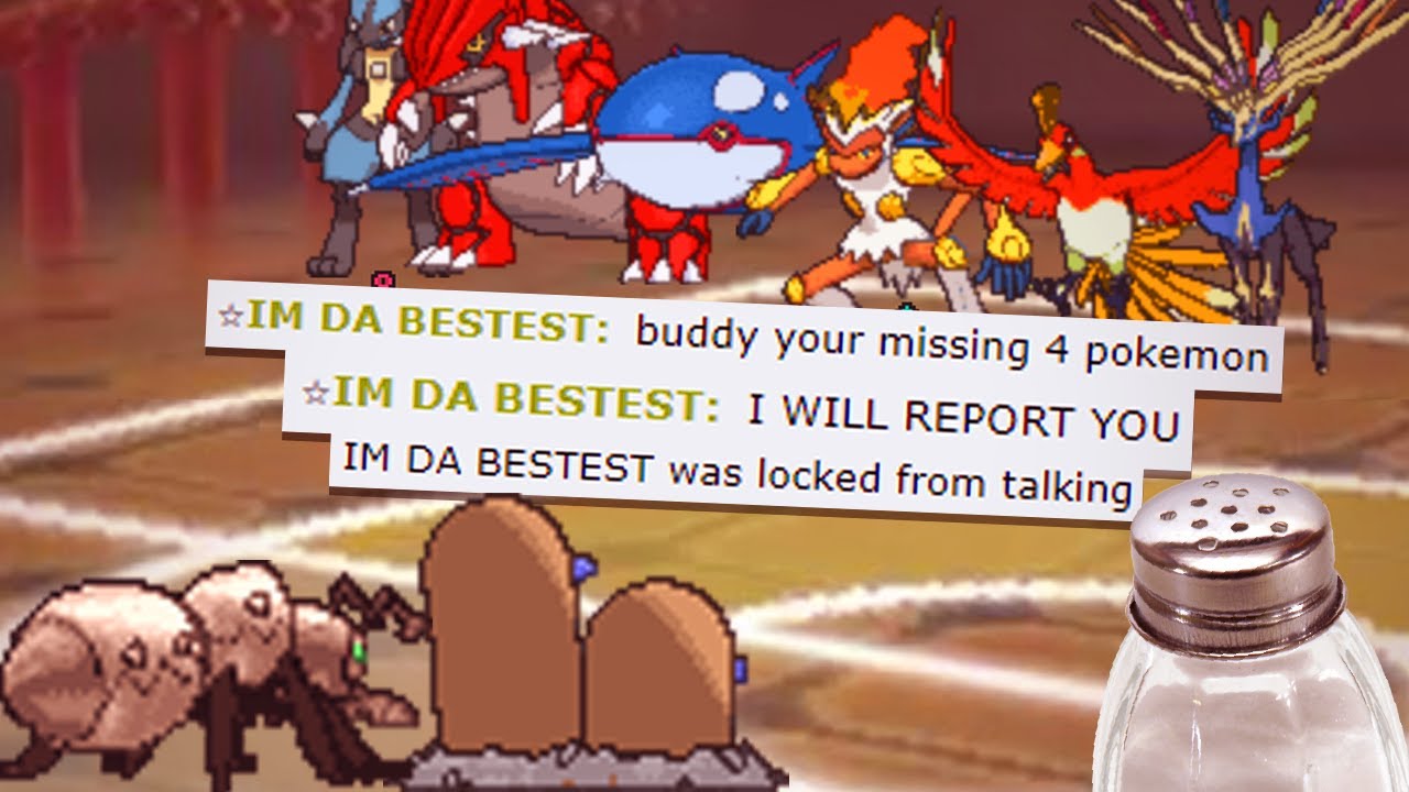 When the salty legendary spammer gets banned mid battle