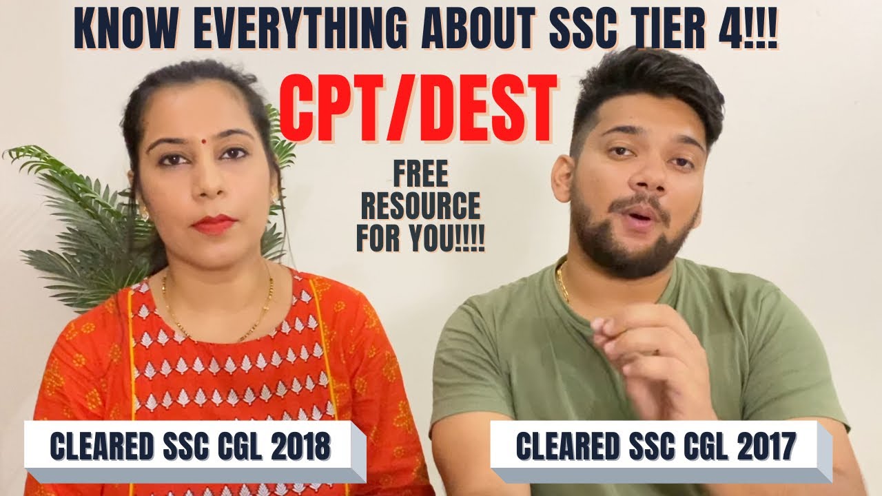 SSC CGL TIER-4 | CPT & DEST complete details | Free Practice Material | STRATEGY !!