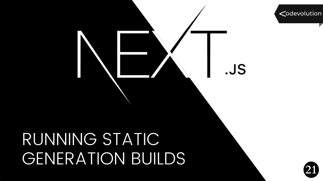 Next.js Tutorial - 21 - Running Static Generation Builds