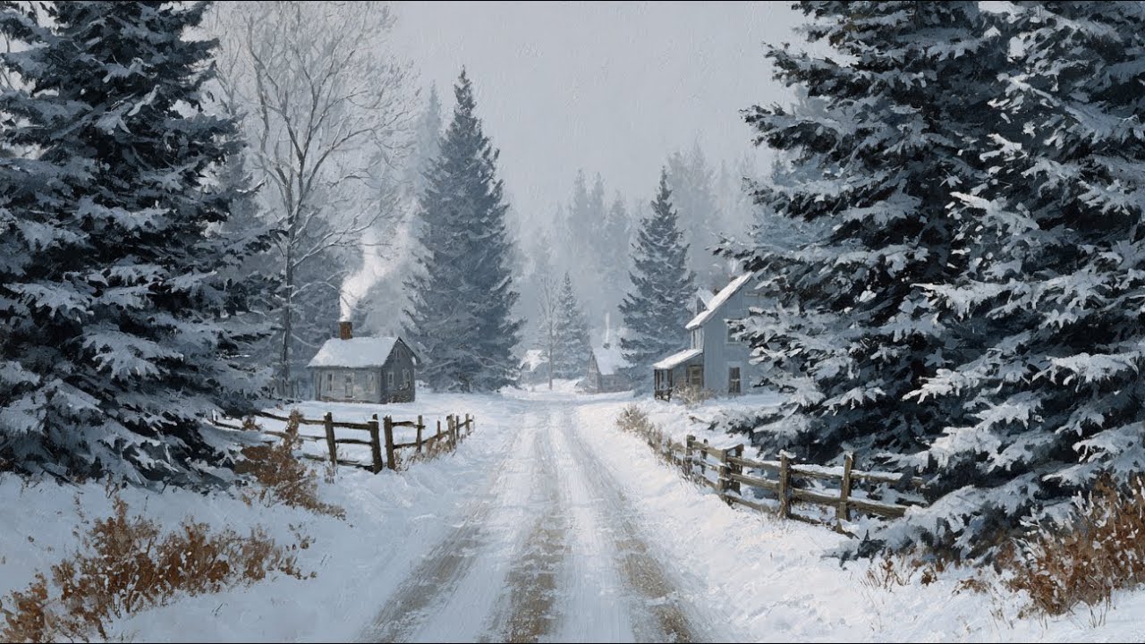 Winter Art | Winter Landscape Art | 8 Hrs of Winter TV Art